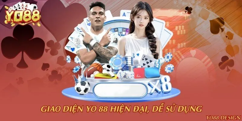 Giao diện Yo 88 hiện đại, dễ sử dụng