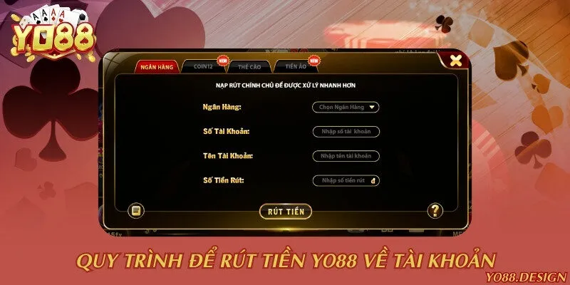 Quy trình rút tiền